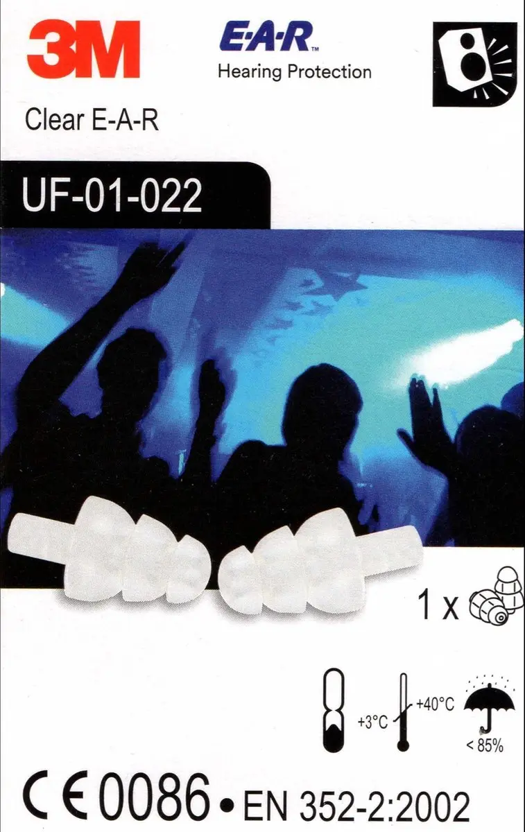 3M Party Earplugs - Transparant