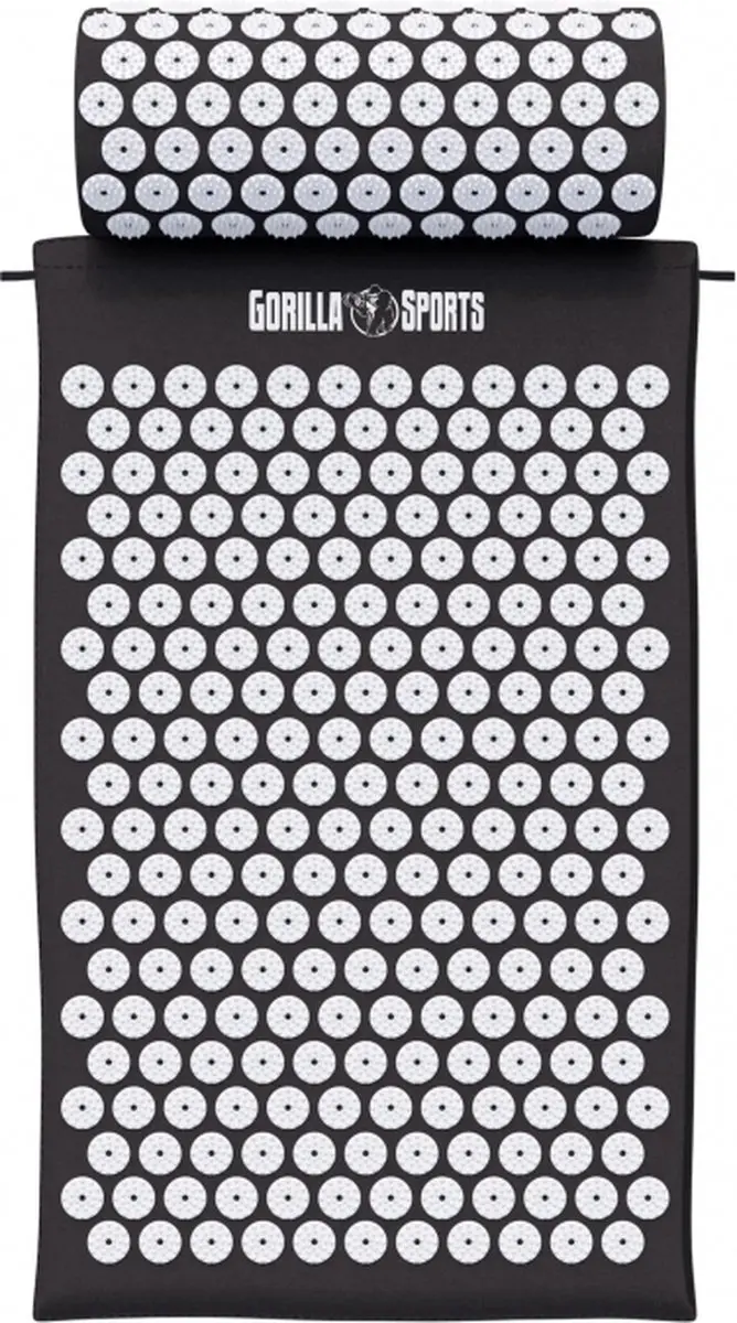 Gorilla Sports Acupressuurmat - Zwart - afbeelding 5 van 6