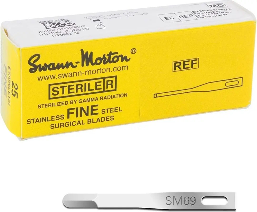 Swann Morton SM69 Chirurgisch Scalpelmesje - 25 Stuks