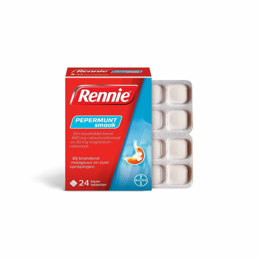 Rennie Pepermunt Kauwtabletten