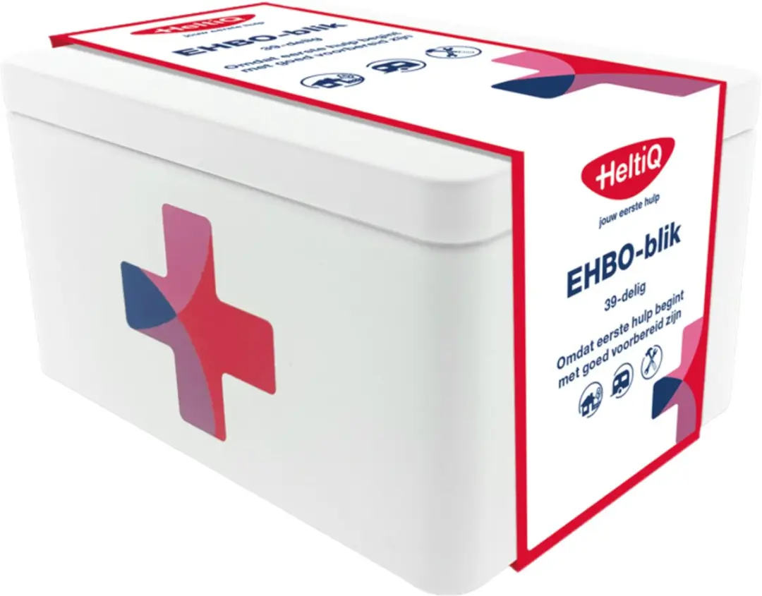 HeltiQ EHBO Blik Small - 39 Stuks - afbeelding 2 van 3