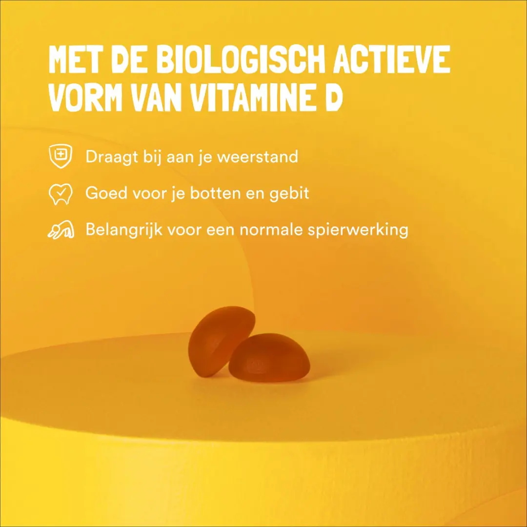 Yummygums Vitamine D Gummies Suikervrij 60 Stuks