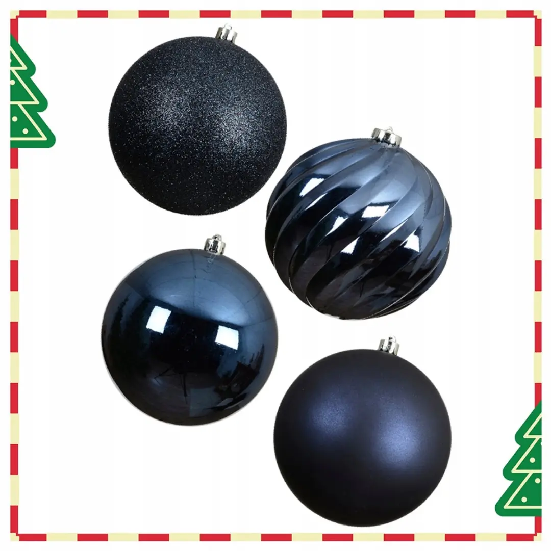 Kaemingk Kerstballen Blauw Ø14cm - 4 Stuks - afbeelding 4 van 4