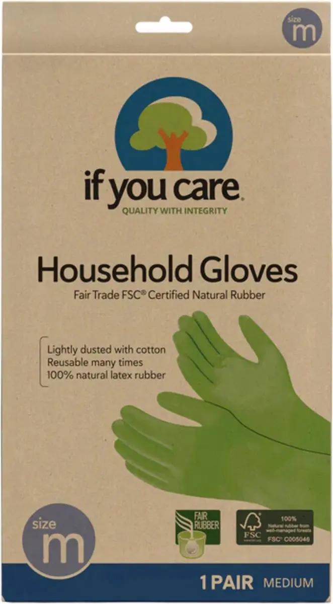If You Care Huishoudhandschoenen M Blauw - J25028 - afbeelding 2 van 3