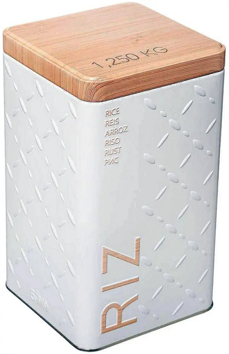 Multi-functionele Kist Nature Scandi Metaal Wit 1,25 kg