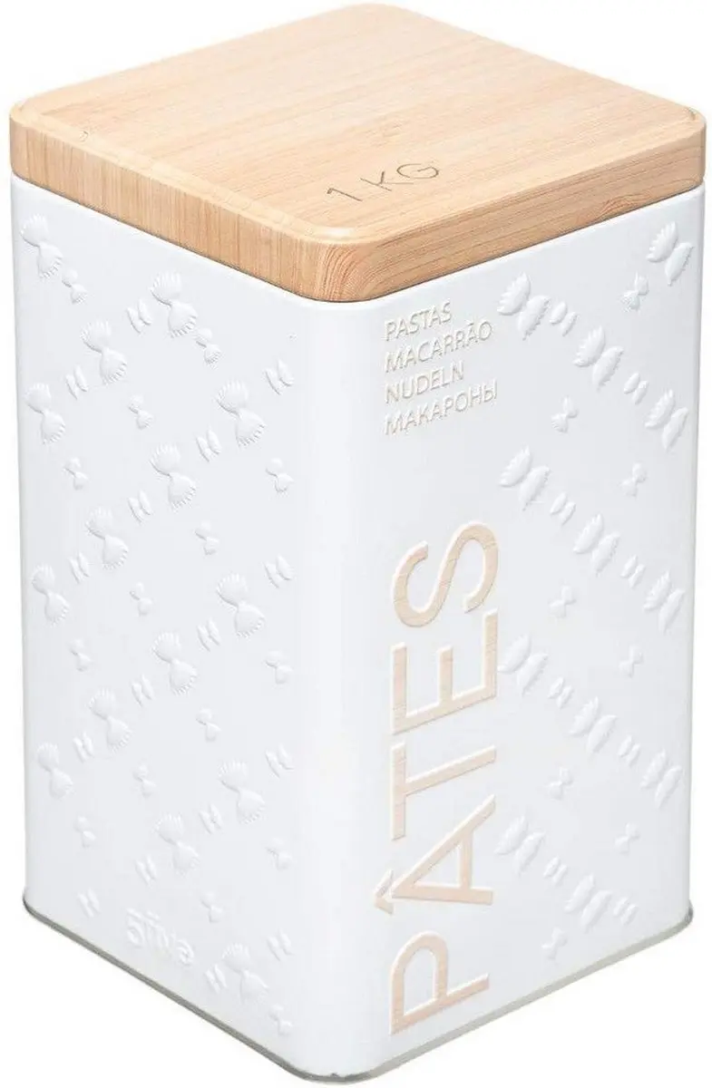 Multi-functionele Kist Nature Scandi Metaal Wit 500 gr