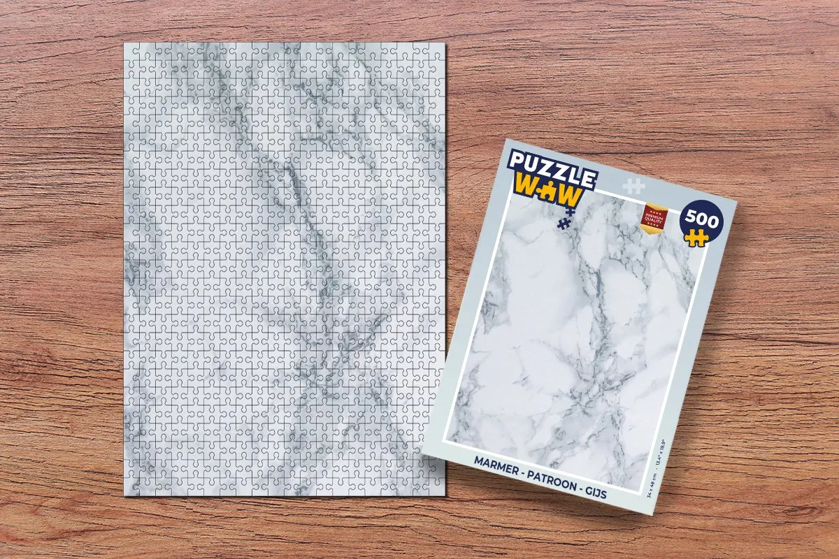 PuzzleWow Marmerlook Legpuzzel 500 Stuks - Multicolor