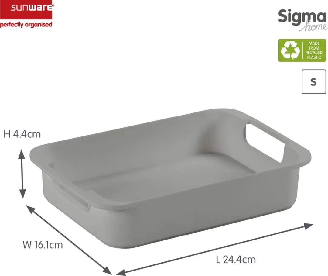 Sunware Sigma Home Tray S - 24.4cm Grijs