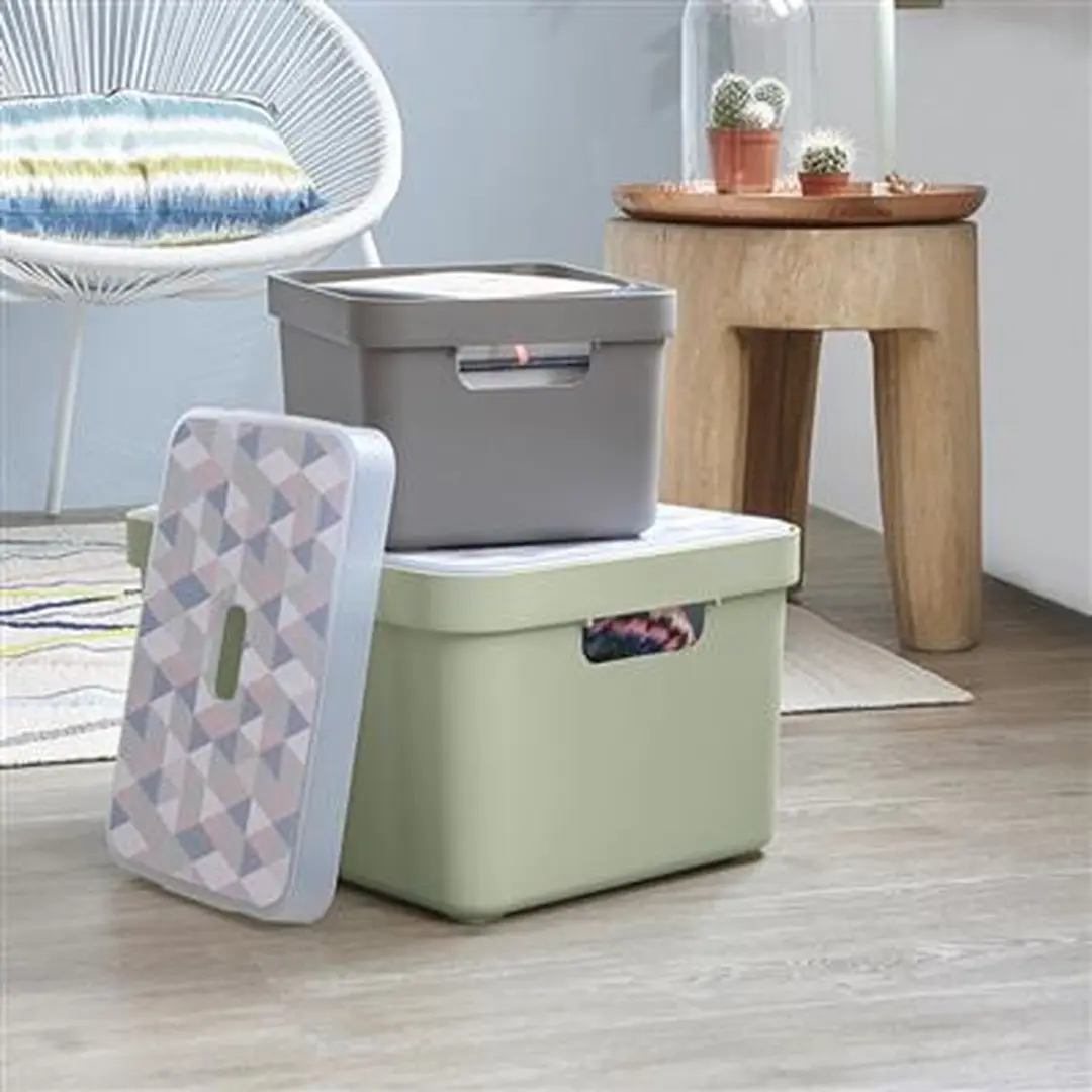 Sunware Sigma Home Deksel Triangel Opbergbox - 24L/32L Meerkleurig - afbeelding 6 van 6