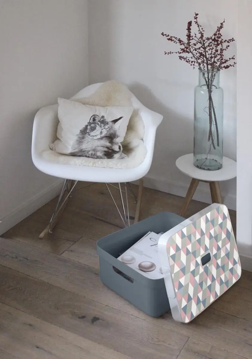 Sunware Sigma Home Deksel Triangel Opbergbox - 24L/32L Meerkleurig - afbeelding 3 van 6