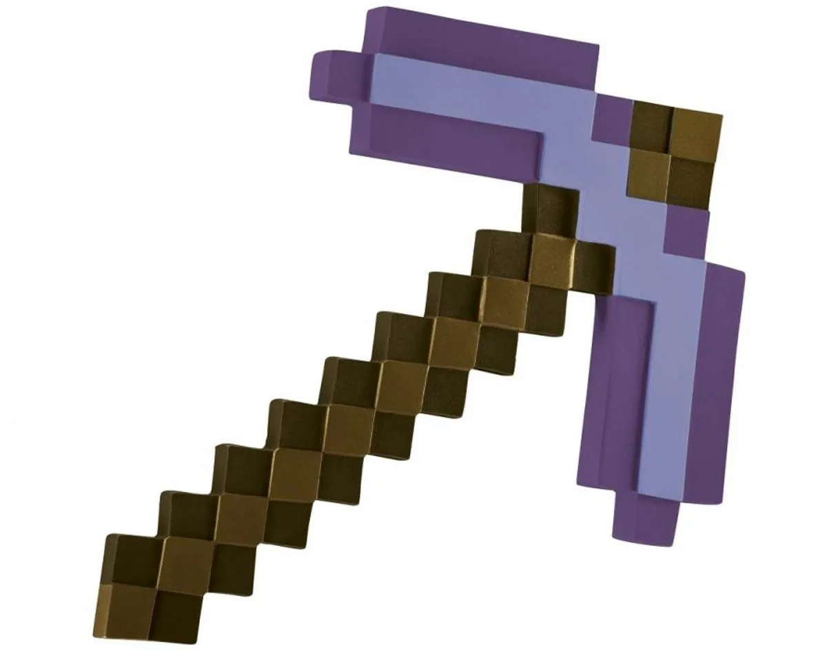 Minecraft Enchanted Pickaxe - Speelgoedwapen 40x30cm - Paars