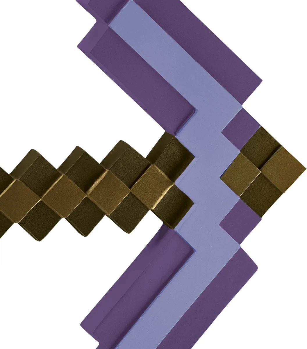 Minecraft Enchanted Pickaxe - Speelgoedwapen 40x30cm - Paars