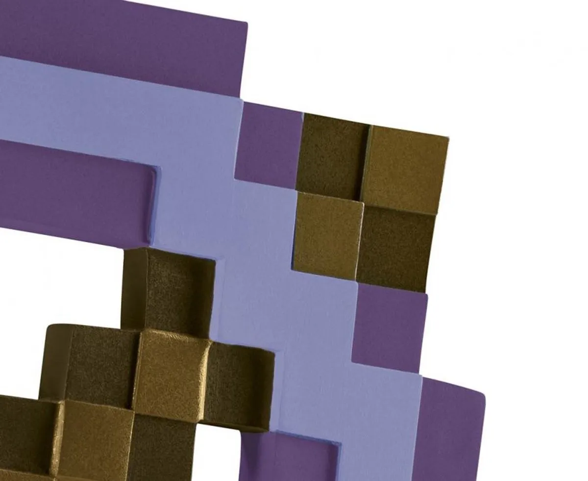 Minecraft Enchanted Pickaxe - Speelgoedwapen 40x30cm - Paars