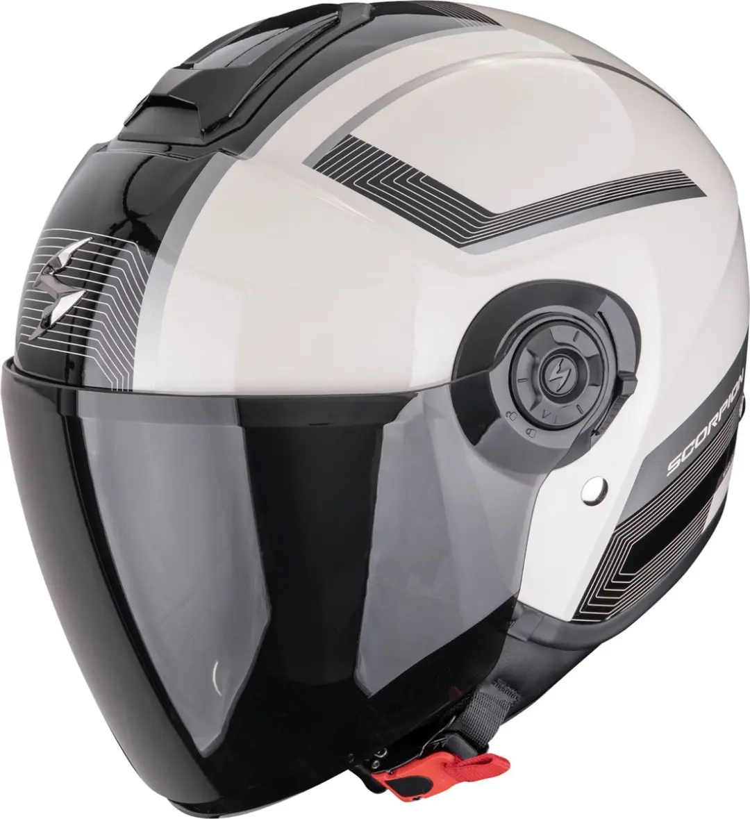 Scorpion Exo-City II Cosmos Jethelm - M - Wit/Zwart - afbeelding 5 van 5