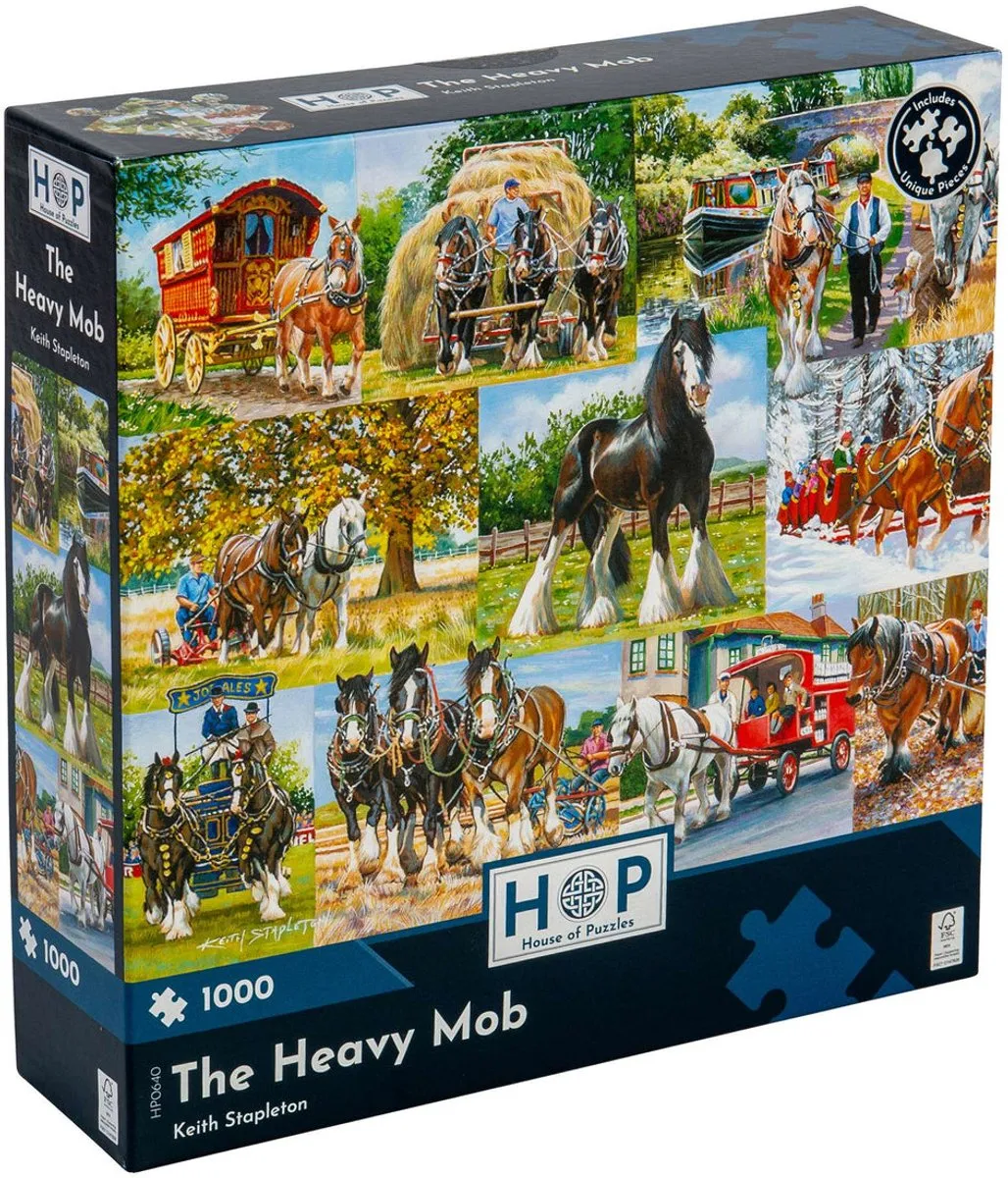 House Of Puzzles The Heavy Mob Puzzel 1000 Stukjes HP0640 - Multicolor