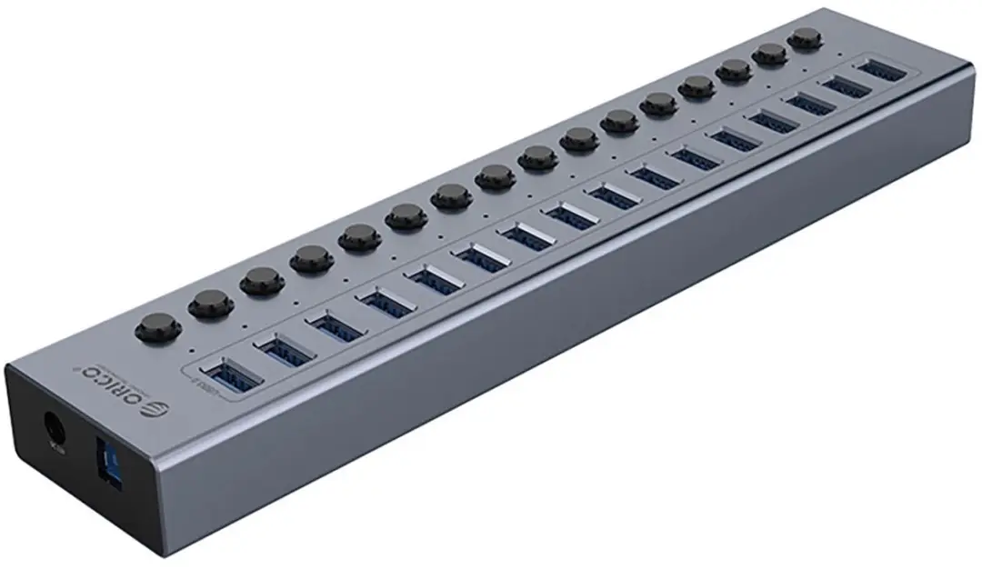 ORICO Hub BT2U3-16AB USB-A 3.0 16x - Transparant - afbeelding 3 van 6