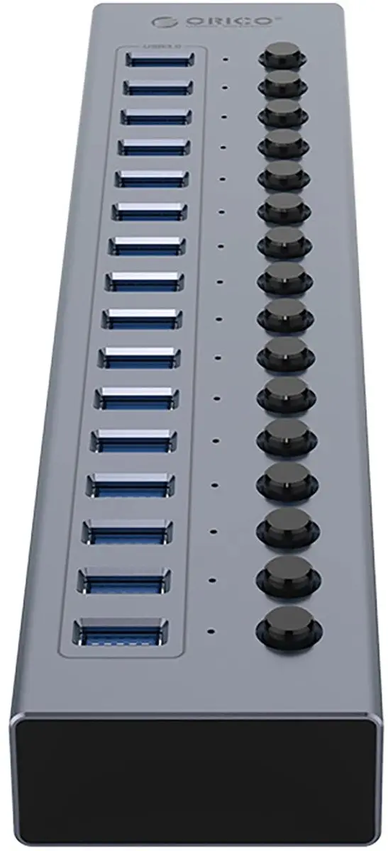 ORICO Hub BT2U3-16AB USB-A 3.0 16x - Transparant - afbeelding 2 van 6