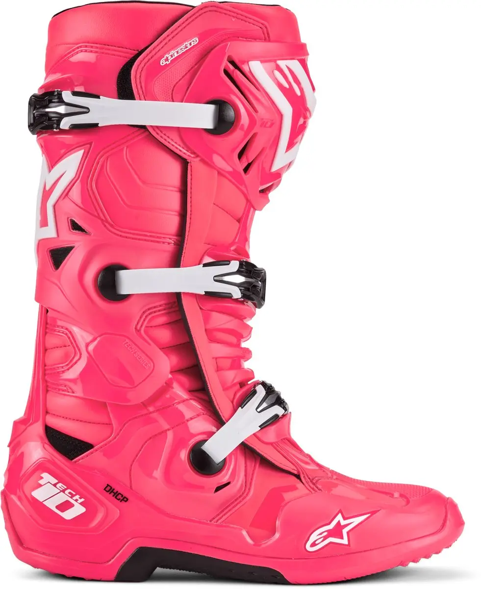 Alpinestars Tech 10 MX Laarzen - Diva Roze/Wit - Maat 9 - afbeelding 6 van 6