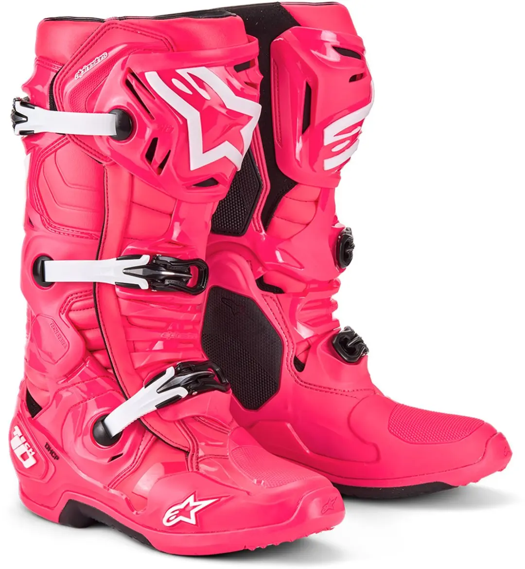 Alpinestars Tech 10 MX Laarzen - Diva Roze/Wit - Maat 9