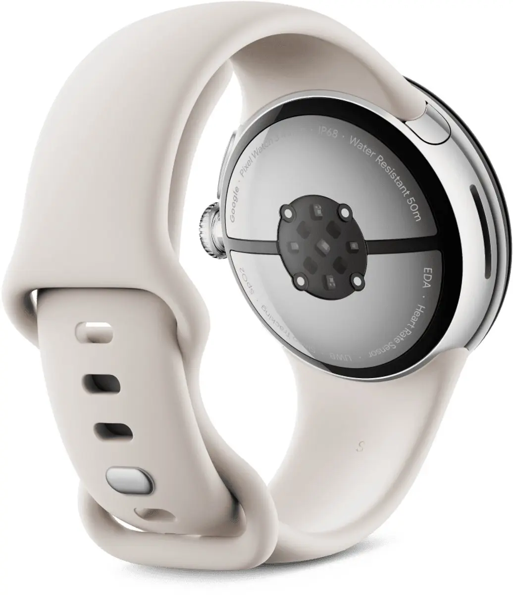 Google Pixel Watch 3 41mm - Zilverkleurig/Porselein - afbeelding 2 van 3