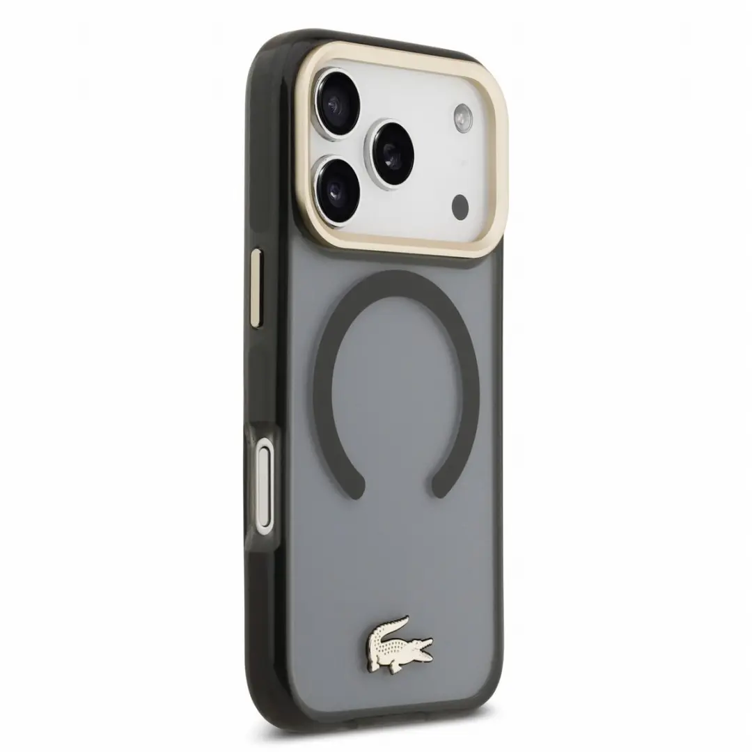 Lacoste Shockproof MagSafe Hoesje iPhone 17 Pro - Zwart - afbeelding 2 van 4
