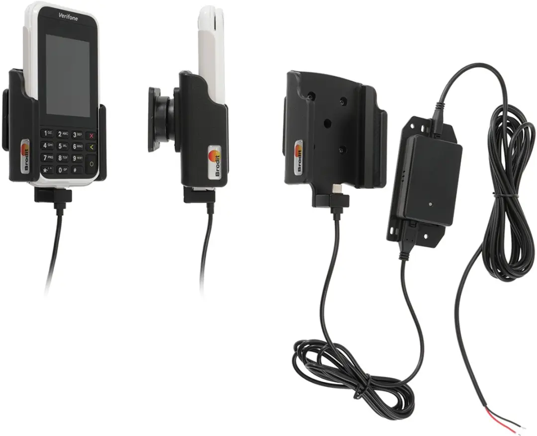 Brodit houder/lader VeriFone e285 fixed install.