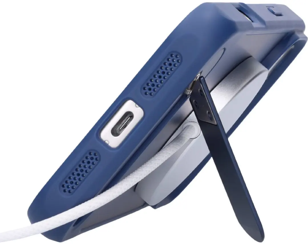 Mobiparts Hoesje iPhone 17/18 Pro Max - MagSafe - Blauw Transparant - afbeelding 4 van 4