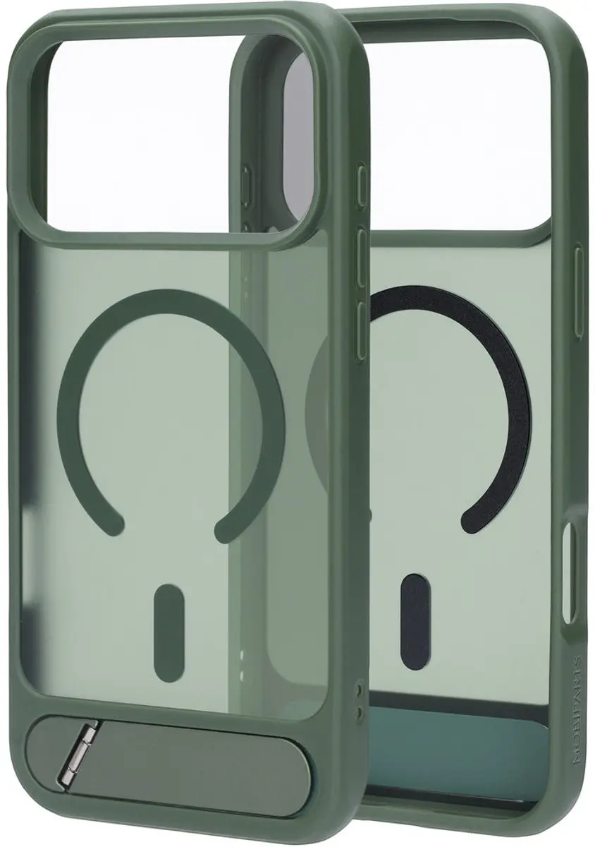 Mobiparts Hoesje iPhone 17/18 Pro Max - MagSafe - Groen Transparant - afbeelding 2 van 4