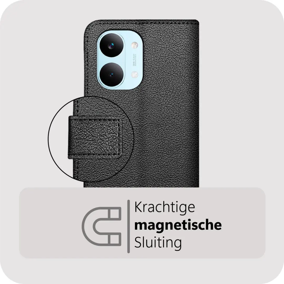 Just in Case Bookcase Classic Hoesje MXM2908CW1 - Xiaomi Poco X8 Pro Max - Zwart - afbeelding 6 van 6