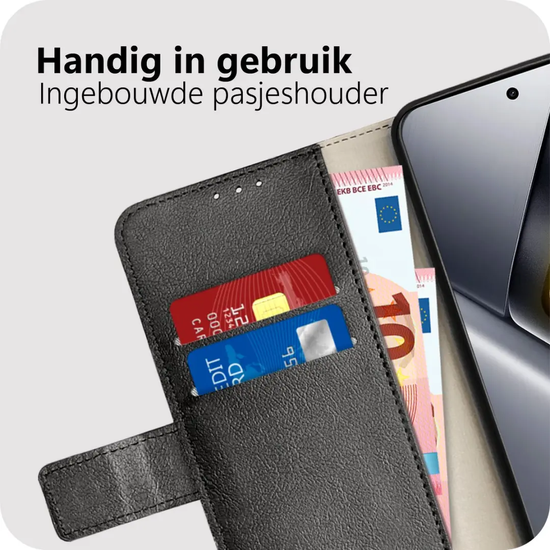 Just in Case Bookcase Classic Hoesje MXM2908CW1 - Xiaomi Poco X8 Pro Max - Zwart - afbeelding 2 van 6
