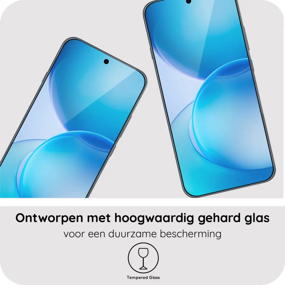 Just in Case Screenprotector Oppo Reno16 Pro - Gehard Glas - afbeelding 2 van 6