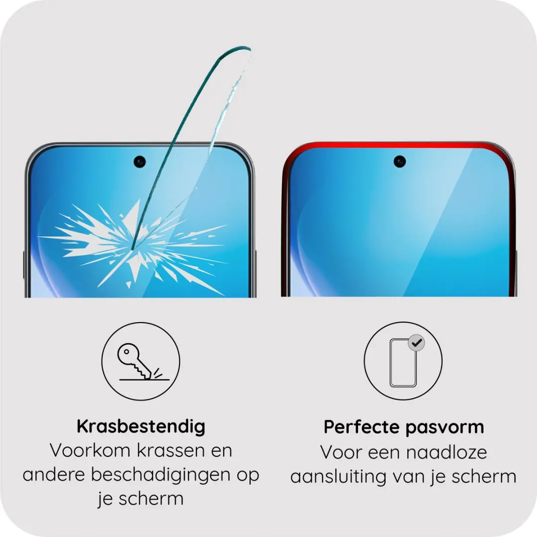 Just in Case Screenprotector Oppo Reno16 F/FS - Gehard Glas - afbeelding 6 van 6