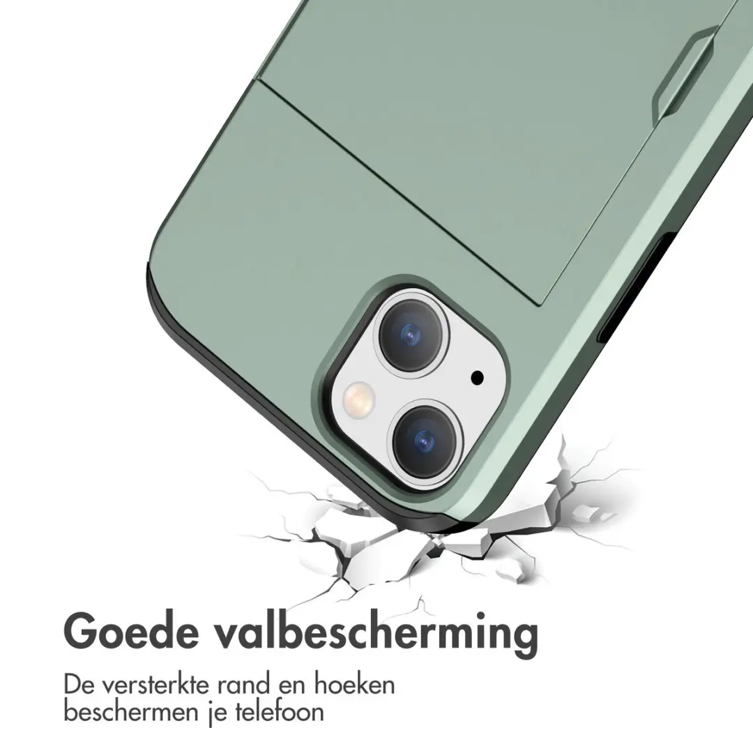 Imoshion Hoesje iPhone 14 - Donkergroen - 2 Pasjes - afbeelding 4 van 6