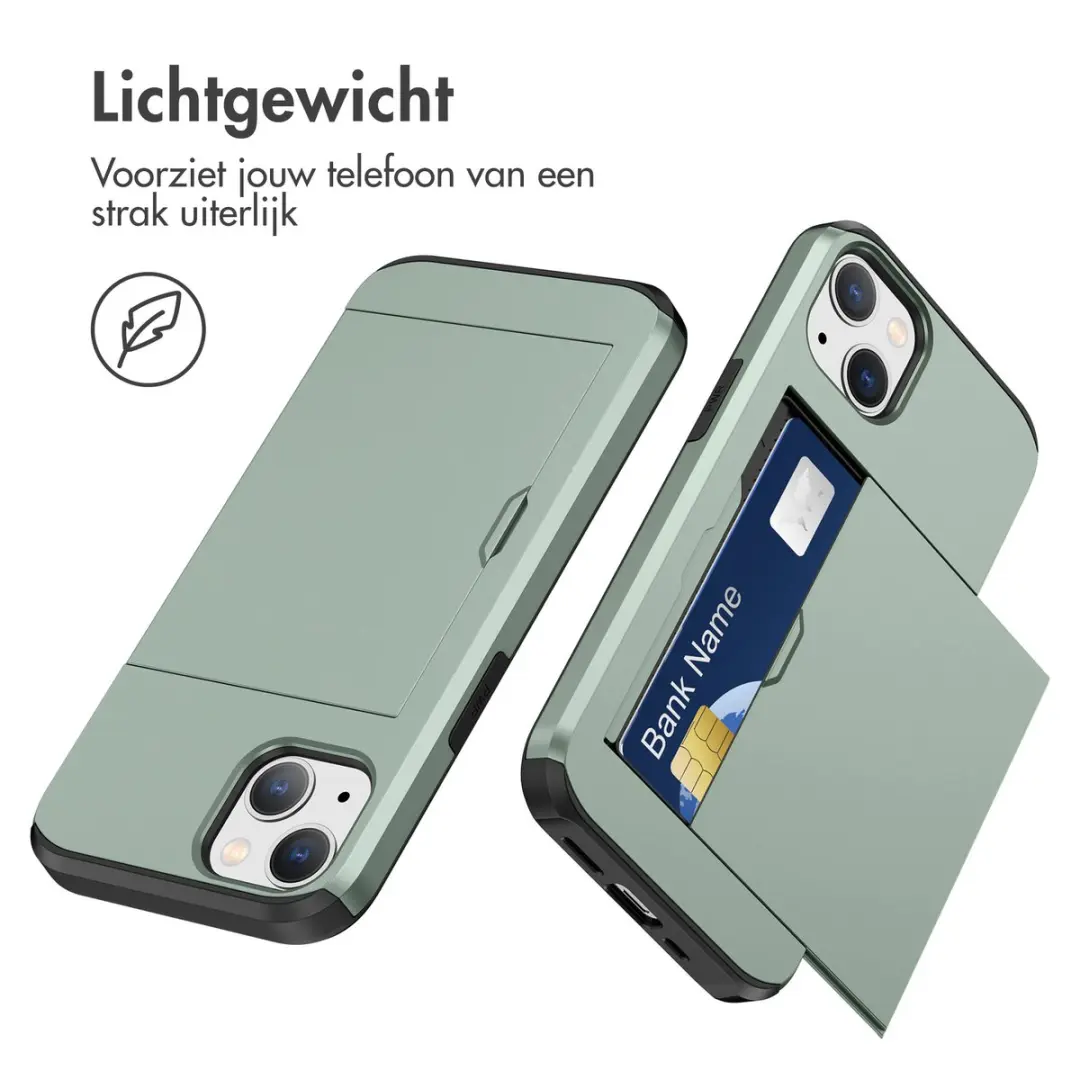Imoshion Hoesje iPhone 14 - Donkergroen - 2 Pasjes - afbeelding 3 van 6