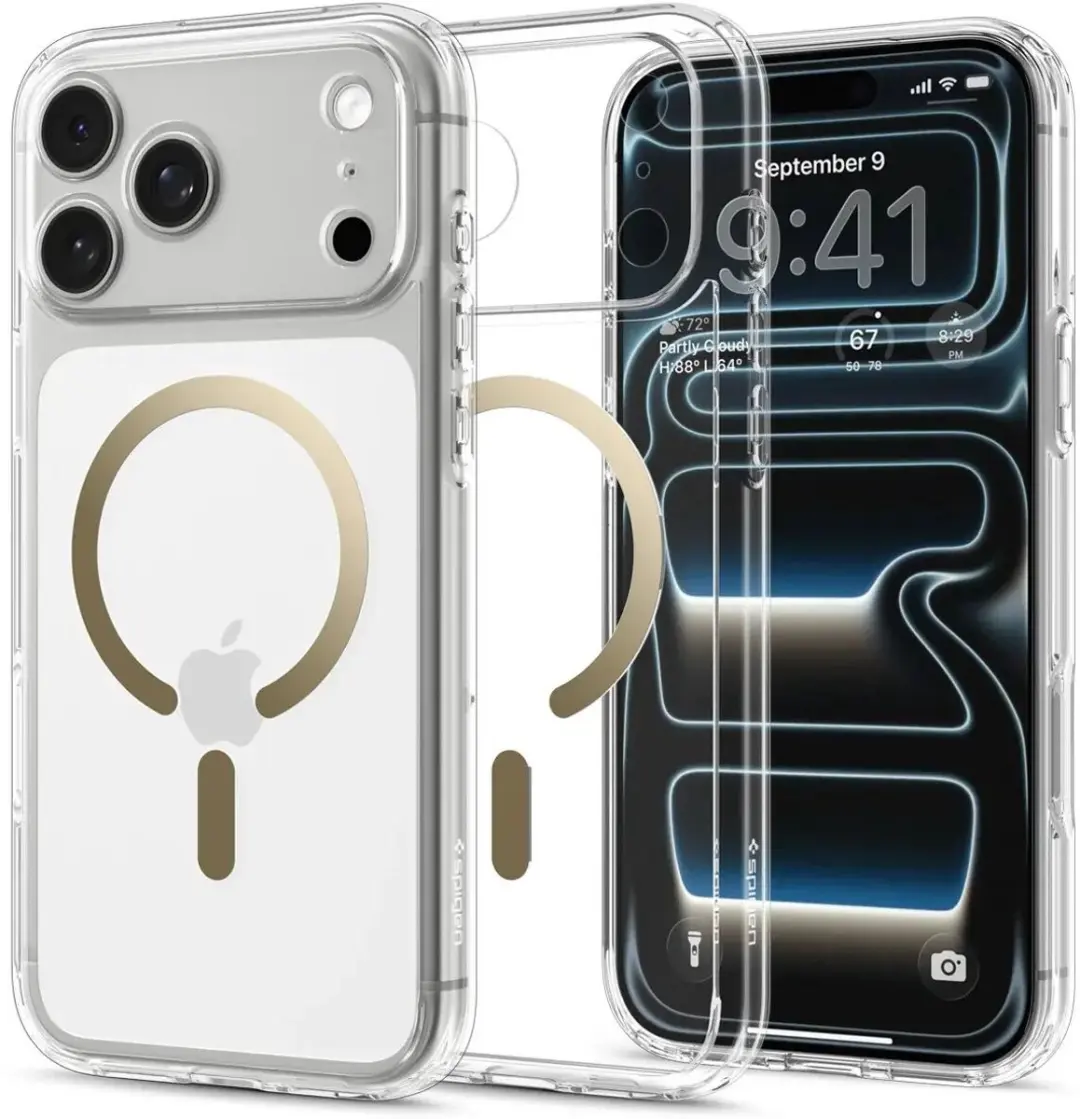 Spigen Ultra Hybrid MagFit Hoesje iPhone 17/18 Pro - Goud Transparant - afbeelding 2 van 6