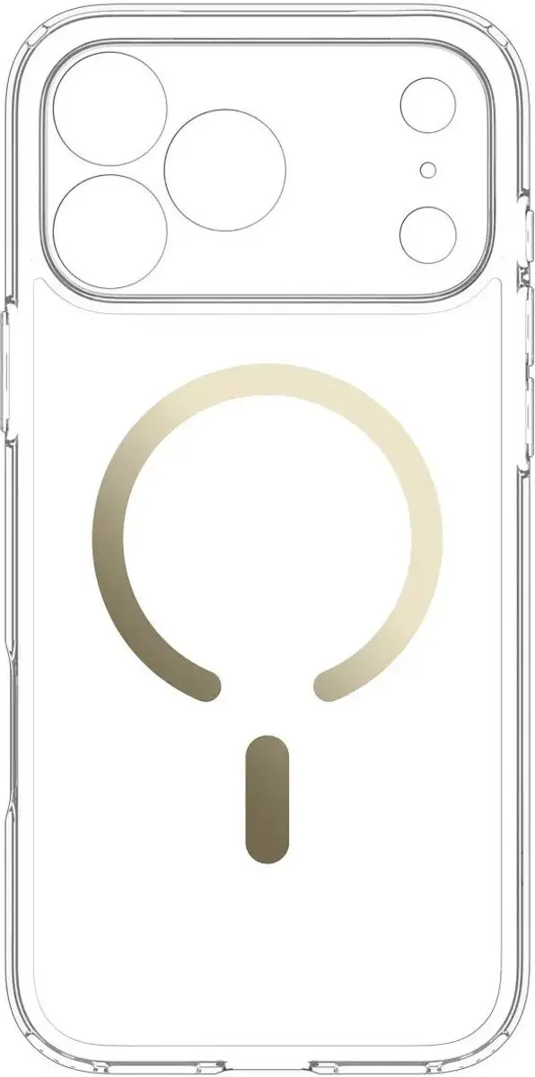 Spigen Ultra Hybrid MagFit Hoesje iPhone 17/18 Pro - Goud Transparant - afbeelding 4 van 6