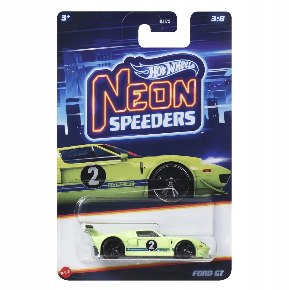 Hot Wheels Neon Speeders Ford GT Speelgoedauto 1:64