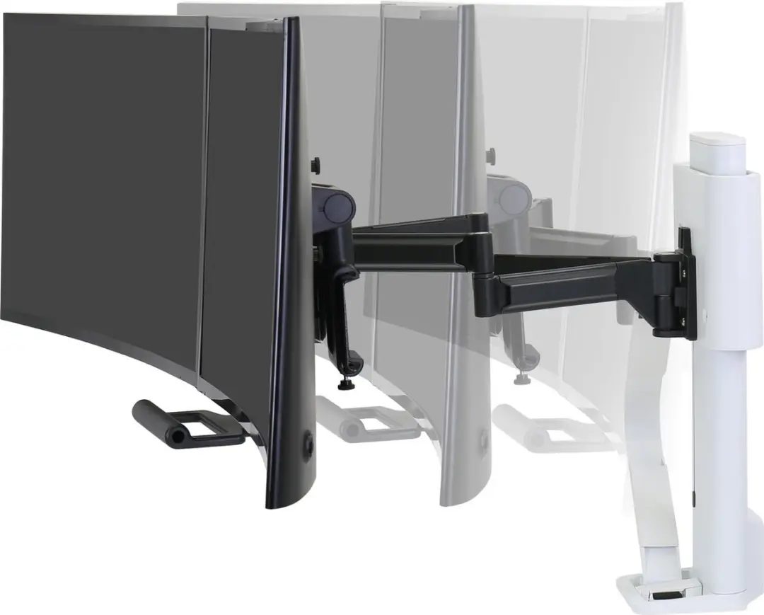 Ergotron TRACE 45-631-216 Monitorbeugel 2-voudig - 68,6 cm Wit - afbeelding 3 van 5