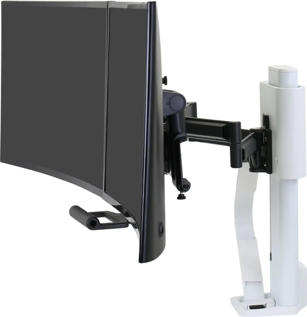 Ergotron TRACE 45-631-216 Monitorbeugel 2-voudig - 68,6 cm Wit - afbeelding 2 van 5
