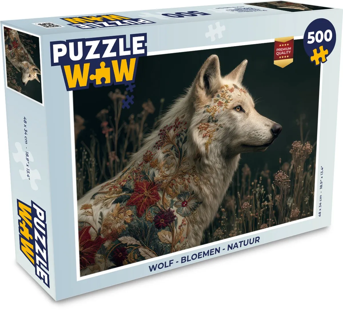 PuzzleWow Bloemen Legpuzzel 500 Stuks