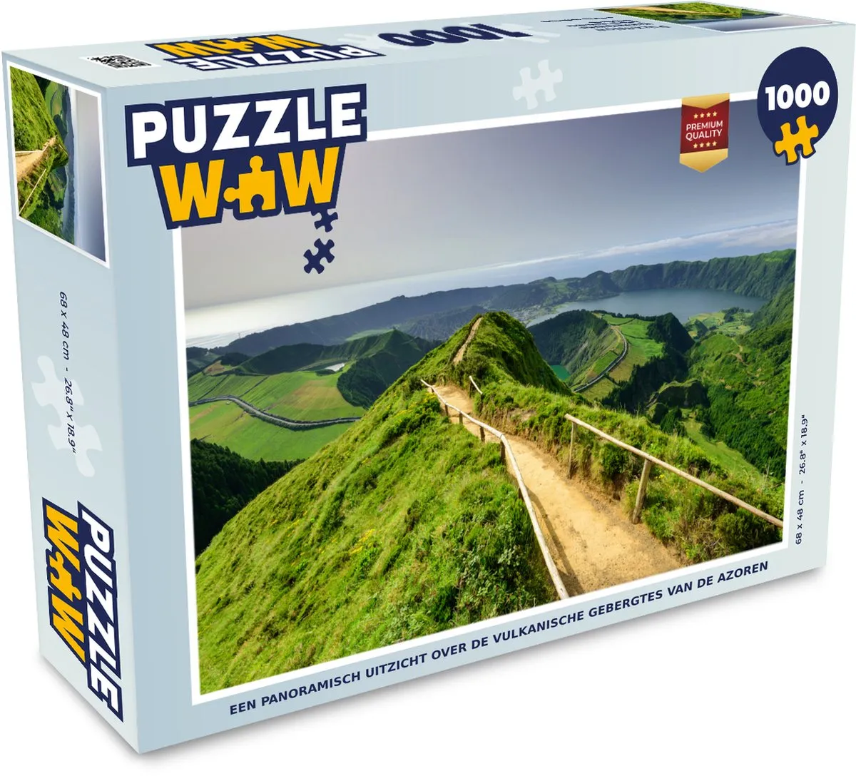 PuzzleWow Legpuzzel Azoren Vulkanisch Gebergte 1000 Stuks