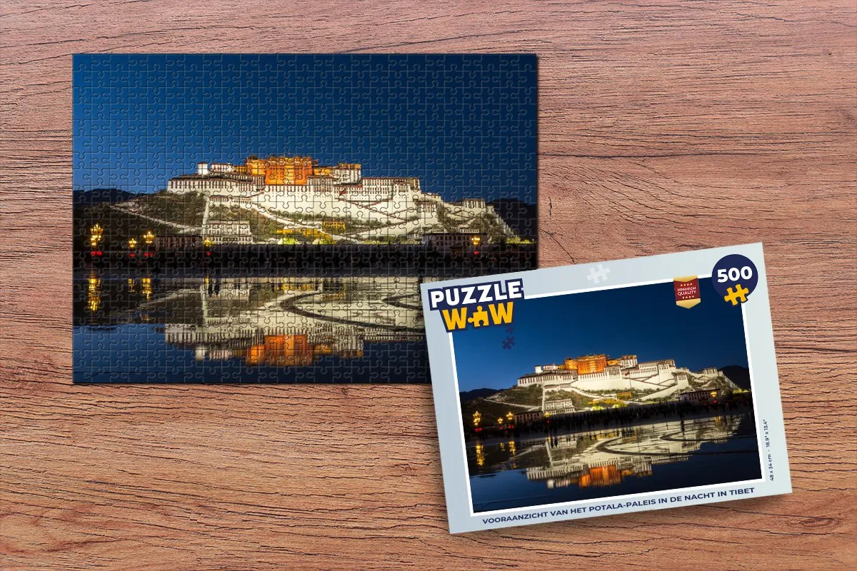 PuzzleWow Potala Paleis Legpuzzel 500 Stuks - Multicolor