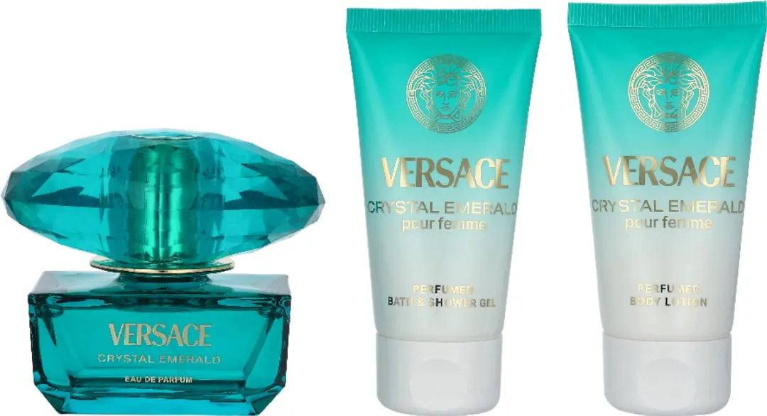 Versace Crystal Emerald Giftset - 50ml Eau de Parfum + Douchegel + Bodylotion - afbeelding 2 van 2