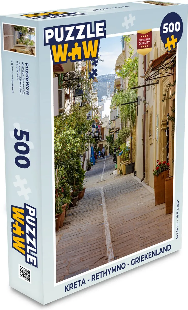 PuzzleWow Kreta Rethymno Legpuzzel 500 Stuks