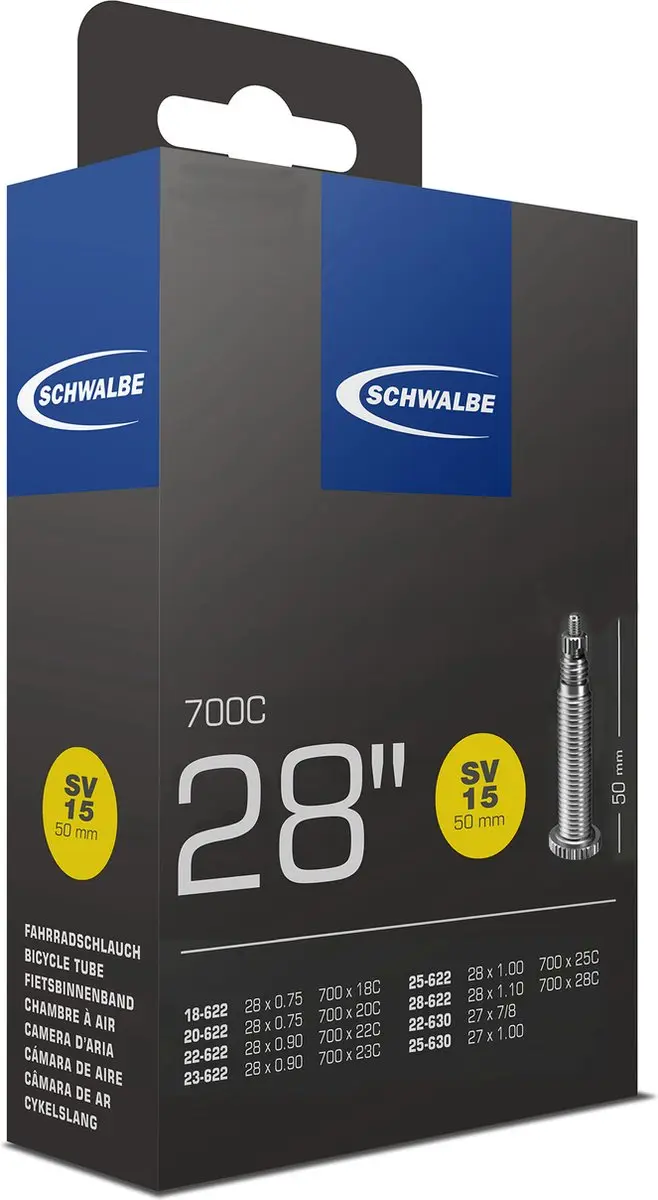 Schwalbe SV15 Binnenband 28-622/630 - 50mm Presta - afbeelding 4 van 6