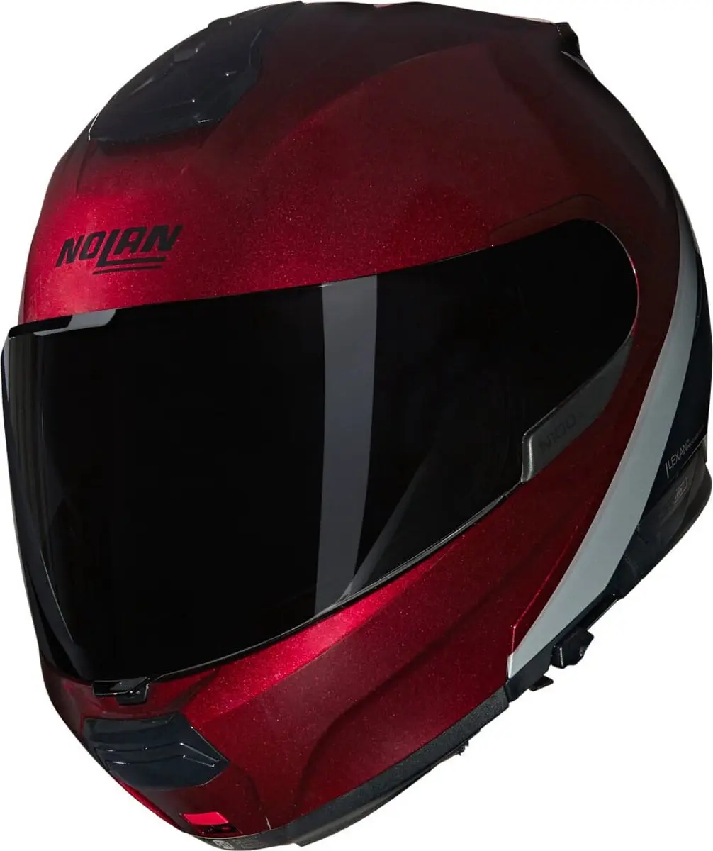Nolan N100-6 Verniciatura Speciale 341 Visceraal Rood Zwart Glossy Systeemhelm
