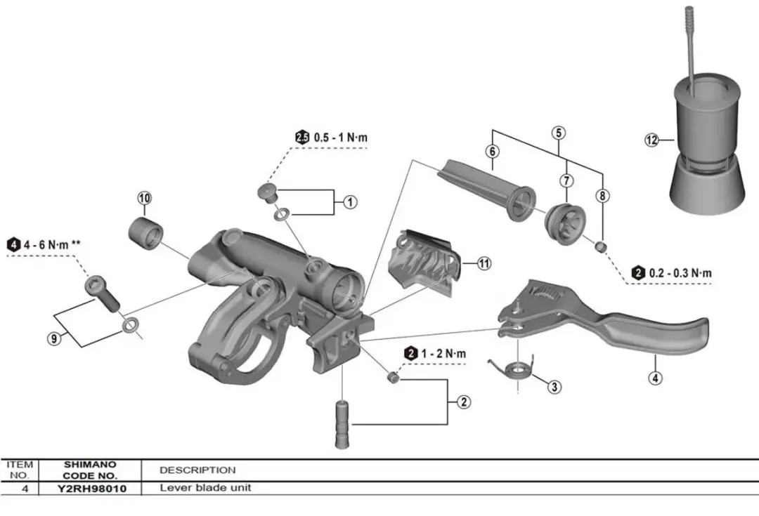 Shimano BL-M8200 Hefboomrem