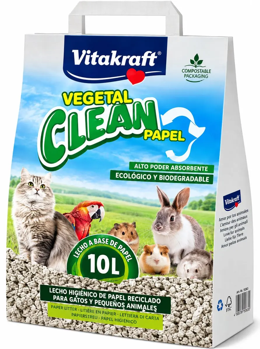 Vitakraft Vegetal Clean Papier 25L