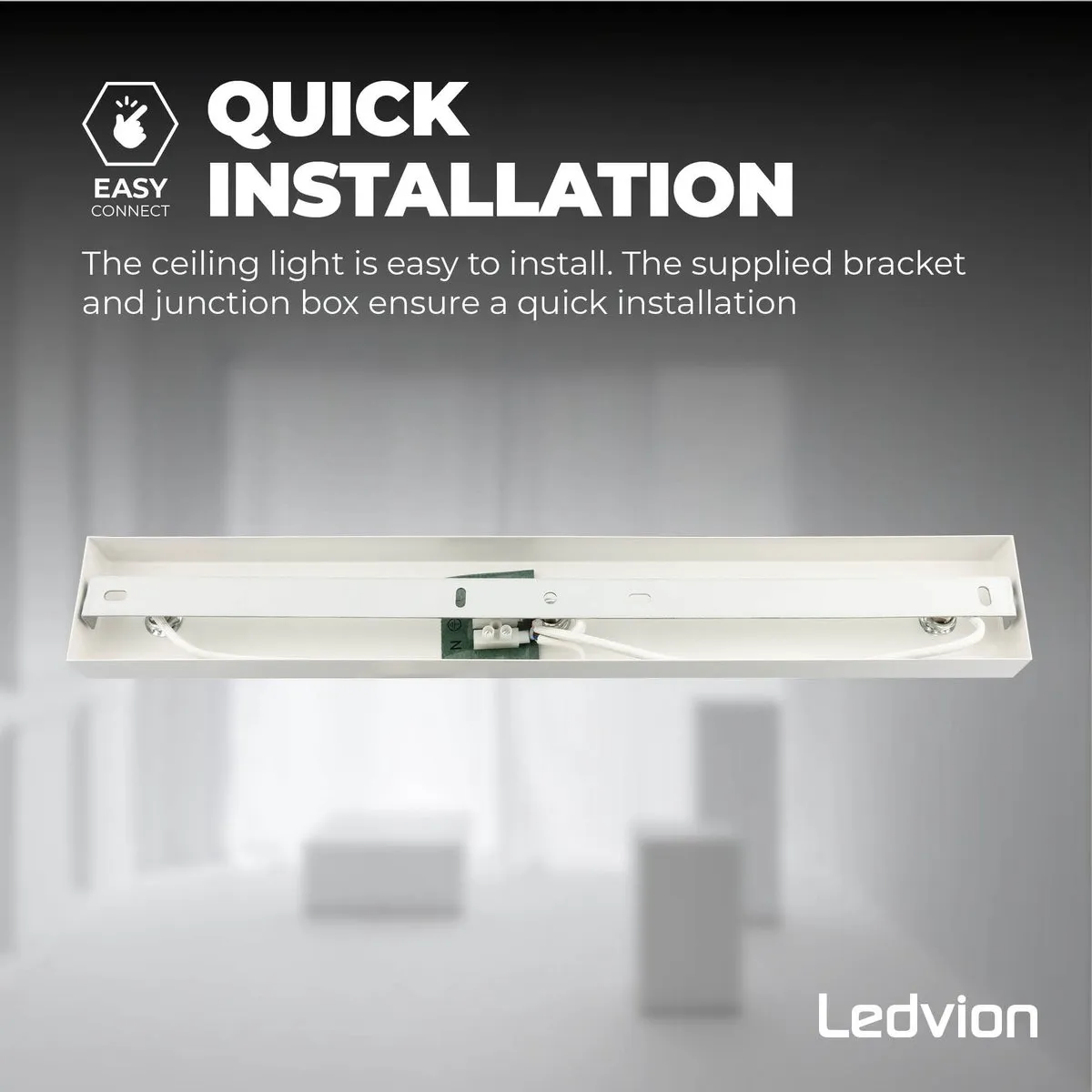 Ledvion LED Plafondspot 3-lichts GU10 - Wit - IP20 - afbeelding 6 van 6