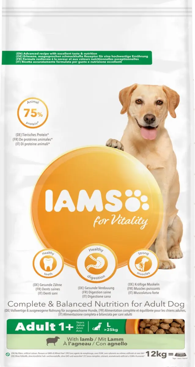 Iams Adult Large Lam 12kg